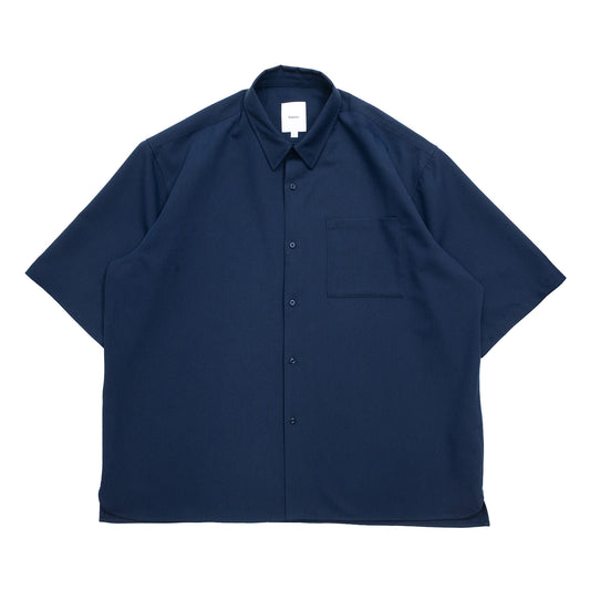 Anders™ / WIDE DRAPE S/S SHIRTS - DARK NAVY
