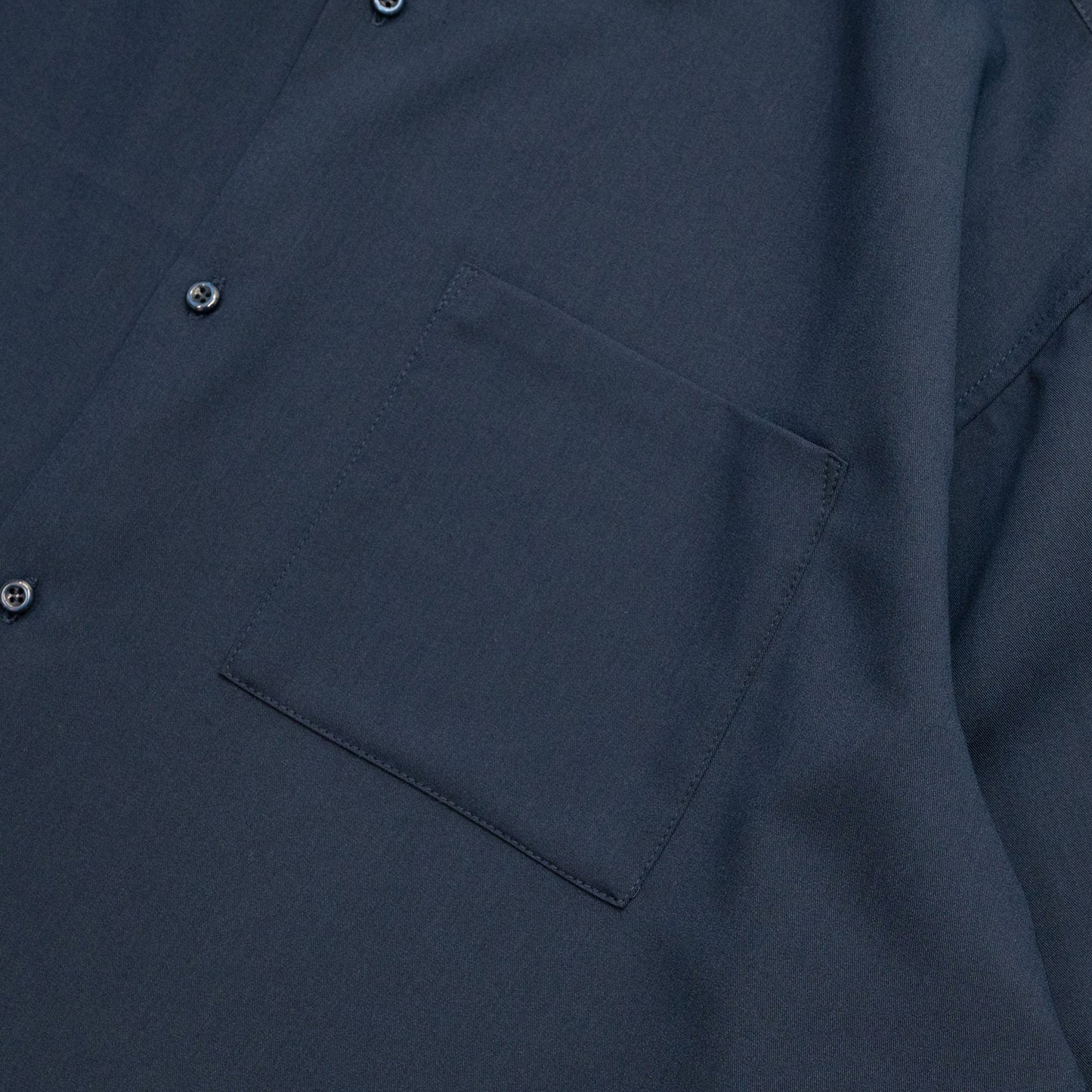 Anders™ / WIDE DRAPE S/S SHIRTS - DARK NAVY