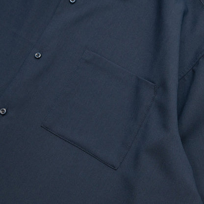 Anders™ / WIDE DRAPE S/S SHIRTS - DARK NAVY