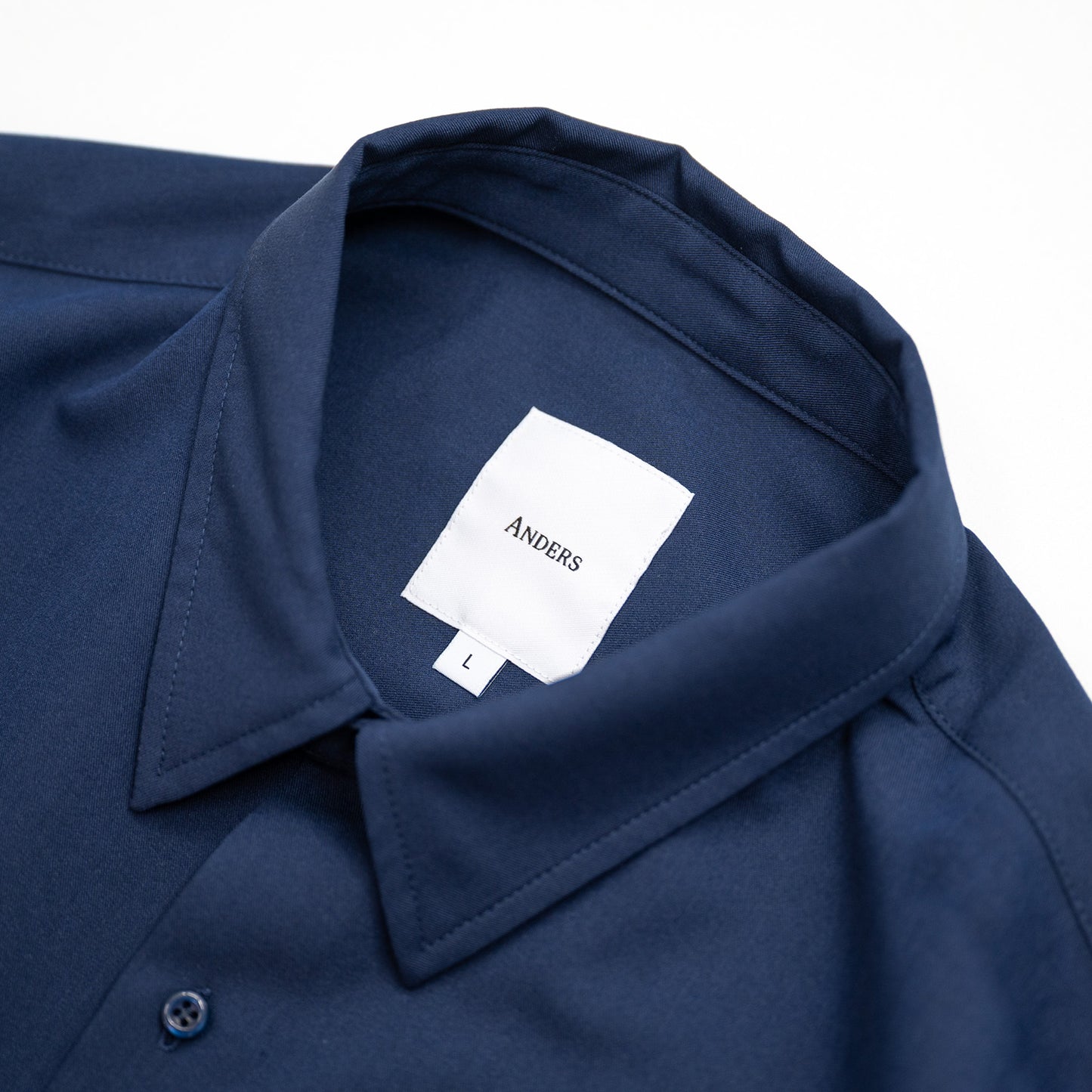 Anders™ / WIDE DRAPE S/S SHIRTS - DARK NAVY