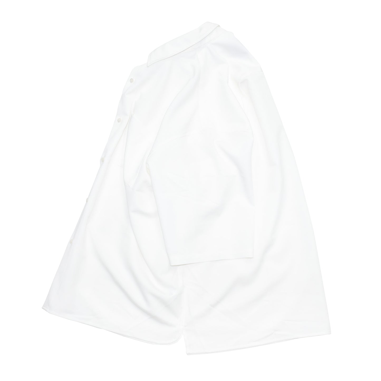 Anders™ / WIDE DRAPE S/S SHIRTS - PEARL WHITE
