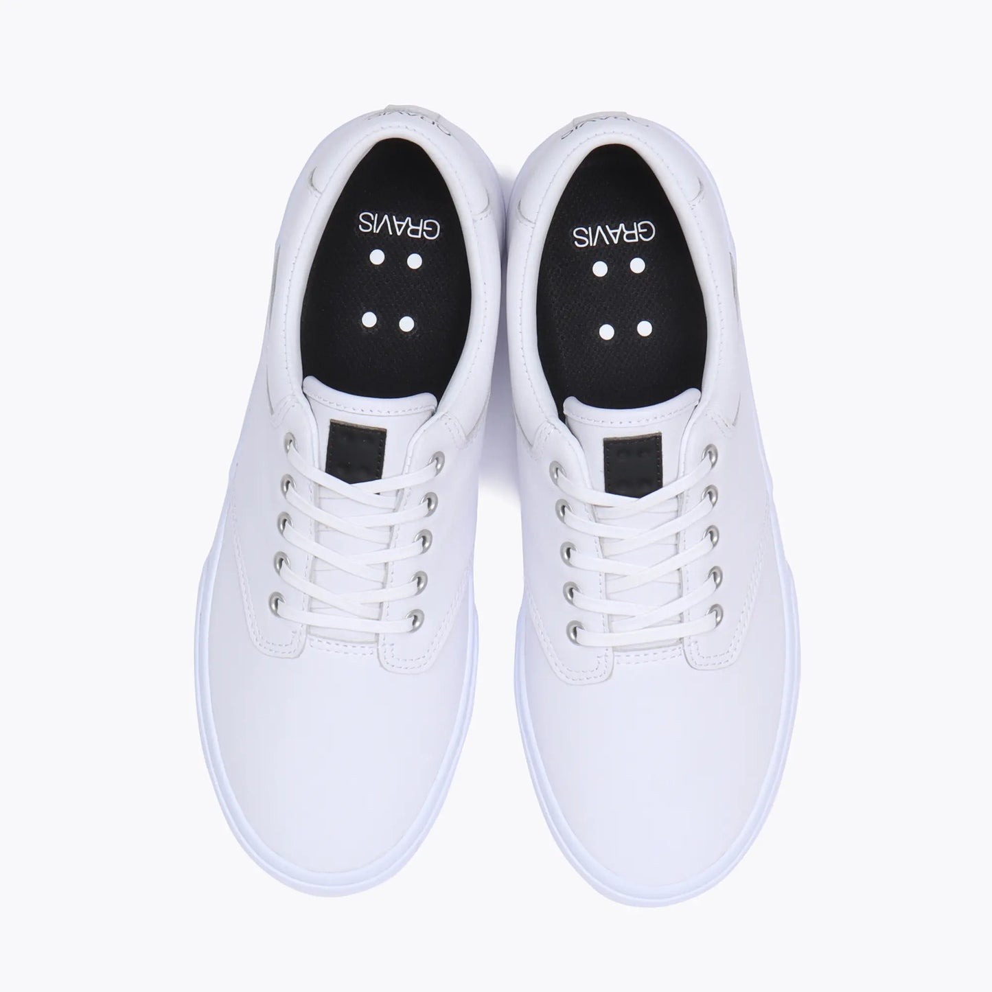 GRAVIS SKATEBOARDING FILTER LEATHER - WHITE/WHITE