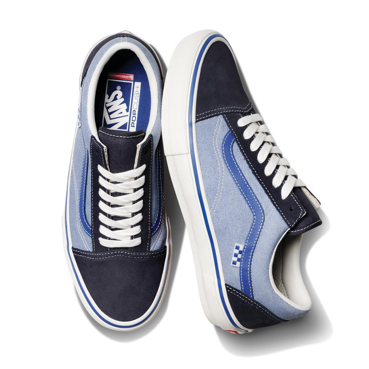 VANS SKATE OLD SKOOL BY ELIJAH BERLE - VITAGE BLUE