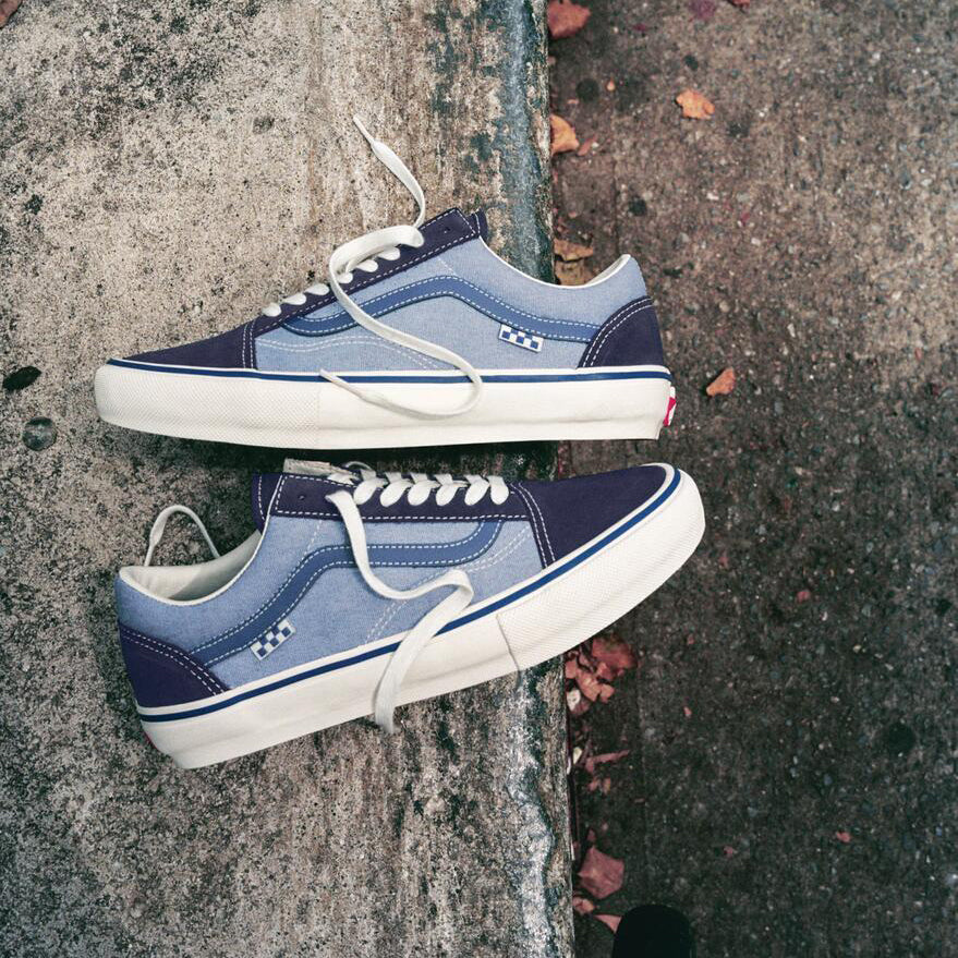 VANS SKATE OLD SKOOL BY ELIJAH BERLE - VITAGE BLUE