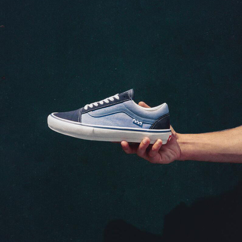 VANS SKATE OLD SKOOL BY ELIJAH BERLE - VITAGE BLUE