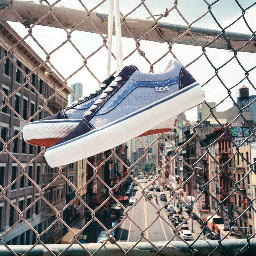 VANS SKATE OLD SKOOL BY ELIJAH BERLE - VITAGE BLUE