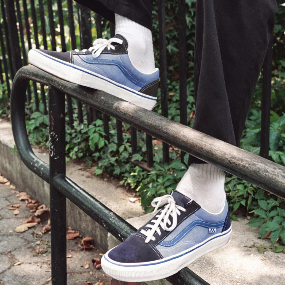 VANS SKATE OLD SKOOL BY ELIJAH BERLE - VITAGE BLUE