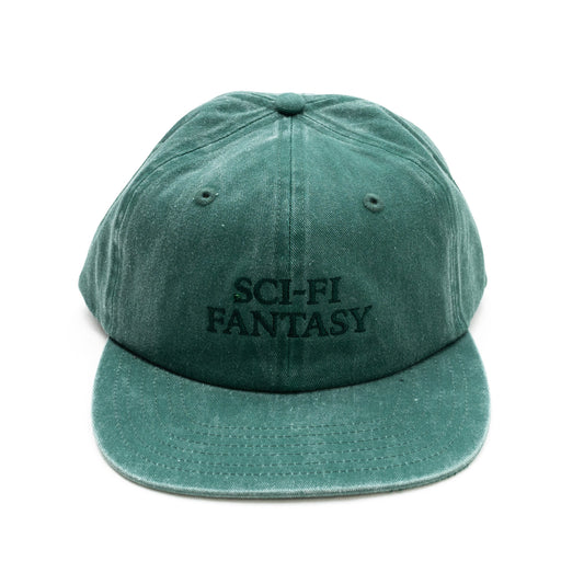 SCI-FI FANTASY WASHED LOGO CAP - GREEN