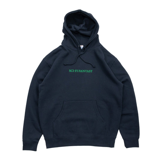 SCI-FI FANTASY OG LOGO HOODIE - NAVY