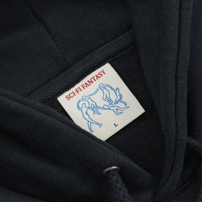 SCI-FI FANTASY OG LOGO HOODIE - NAVY