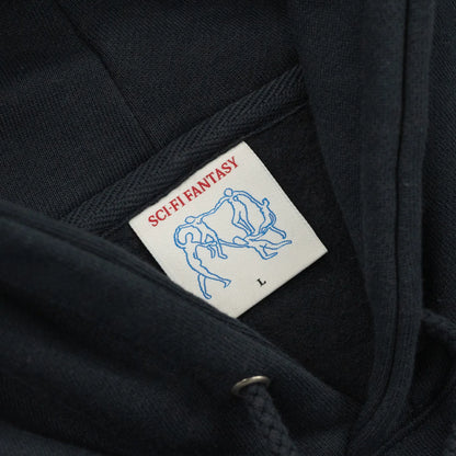 SCI-FI FANTASY OG LOGO HOODIE - NAVY