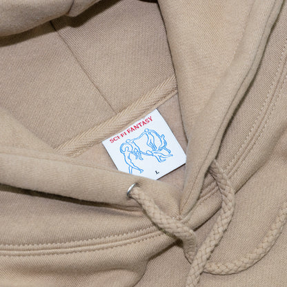 SCI-FI FANTASY OG LOGO HOODIE - STONE