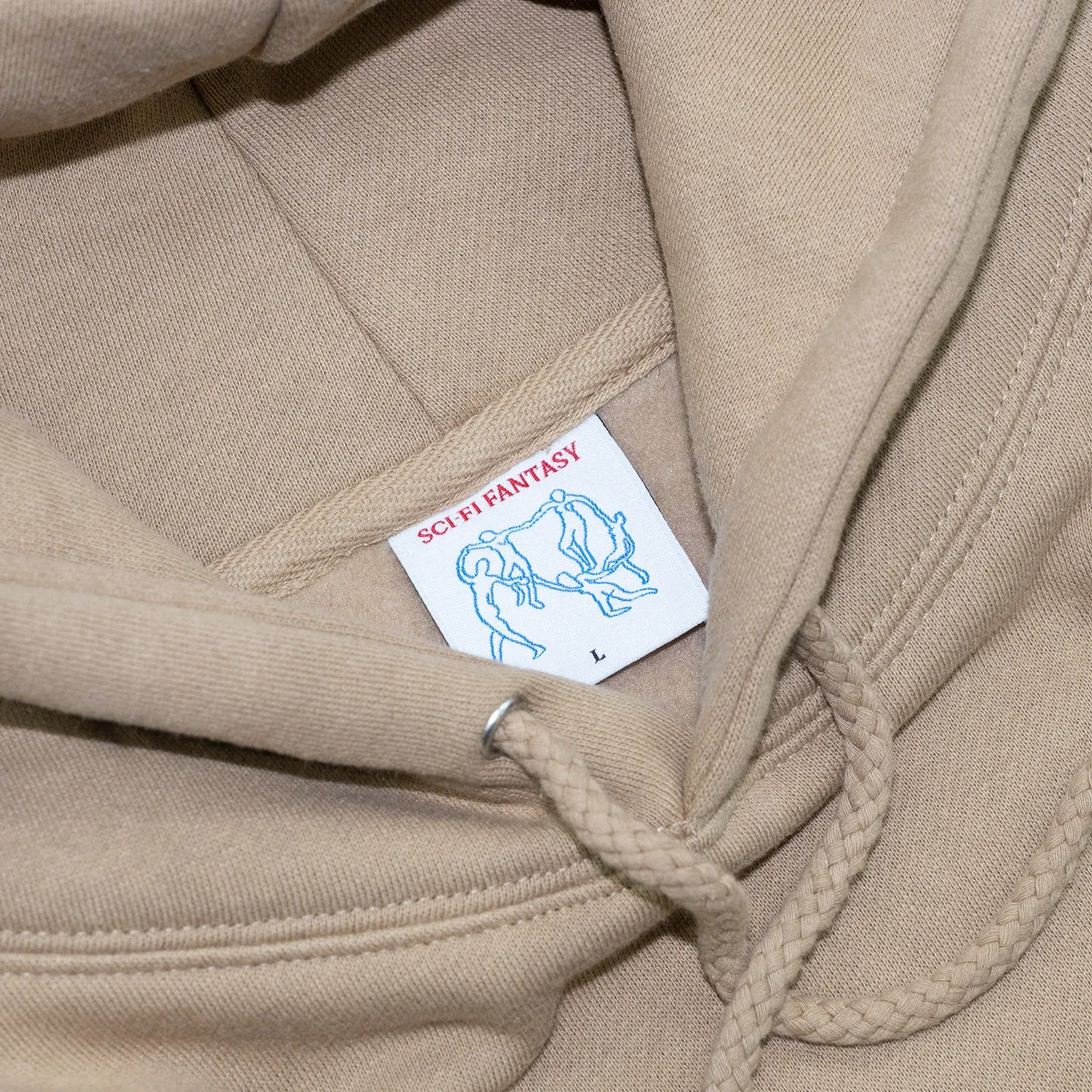 SCI-FI FANTASY OG LOGO HOODIE - STONE