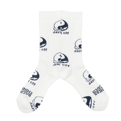 BACANCES ALL INCLUSIVE BC YINYANG ARROW SOX - WHITE