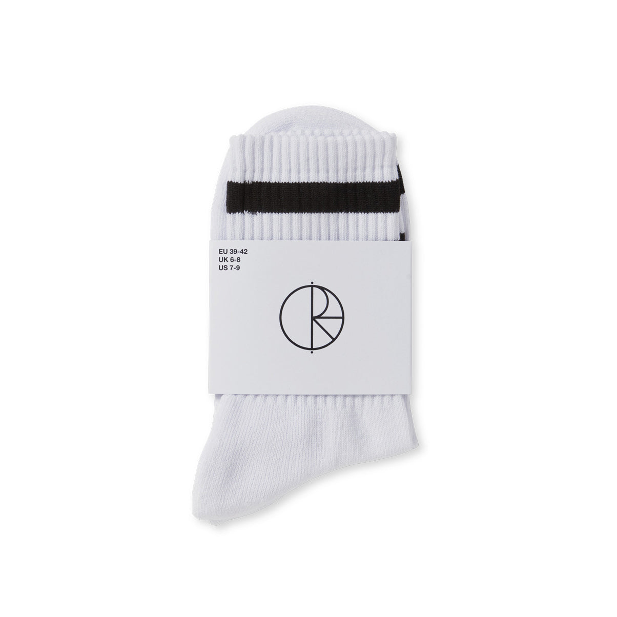 POLAR SKATE CO HAPPY SAD RIB SOCKS - WHITE
