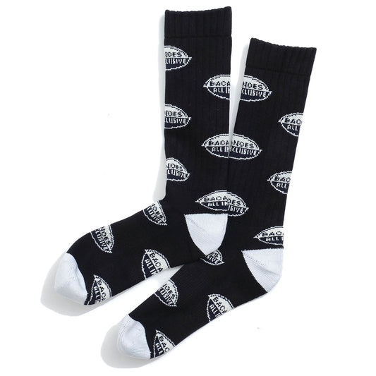 BACANCES ALL INCLUSIVE BC SOX（RB LOGO）- BLACK