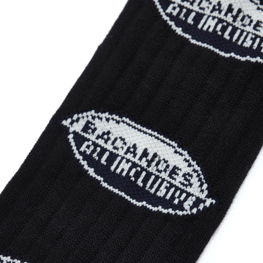 BACANCES ALL INCLUSIVE BC SOX（RB LOGO）- BLACK