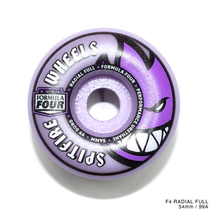 SPITFIRE TEAM F4 RADIAL FULL PURPLE - 54MM / 99A