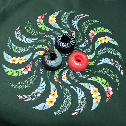 SPITFIRE FLORAL CLASSIC SWIRL S/S TEE - FOREST