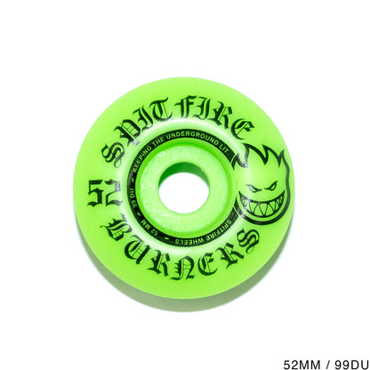 SPITFIRE TEAM BURNER GREEN - 52MM / 99DURO