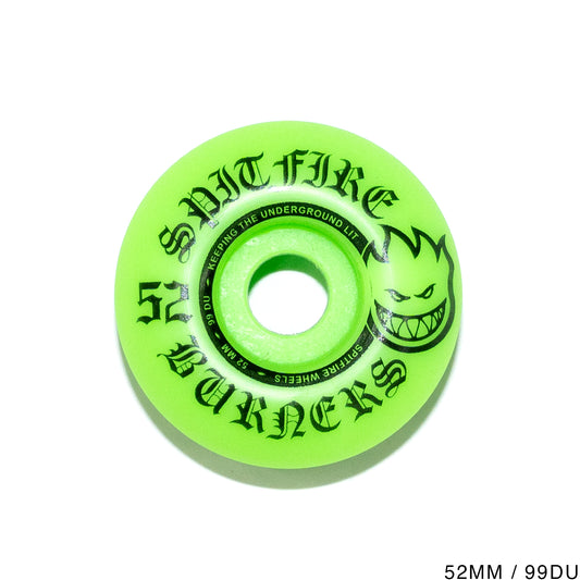 SPITFIRE TEAM BURNER GREEN - 52MM / 99DURO