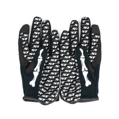 リフレクタープリントで「BONE」デザインが施された「ST LINE」の着脱が簡単でアクティブに動くユーザーに最適な「E-CLASS」の手のひら側の商品写真