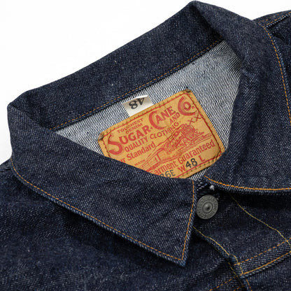 SUGER CANE 13oz. DENIM BLOUSE 1936 MODEL T-BACK - ONE WASH (SC11936T)