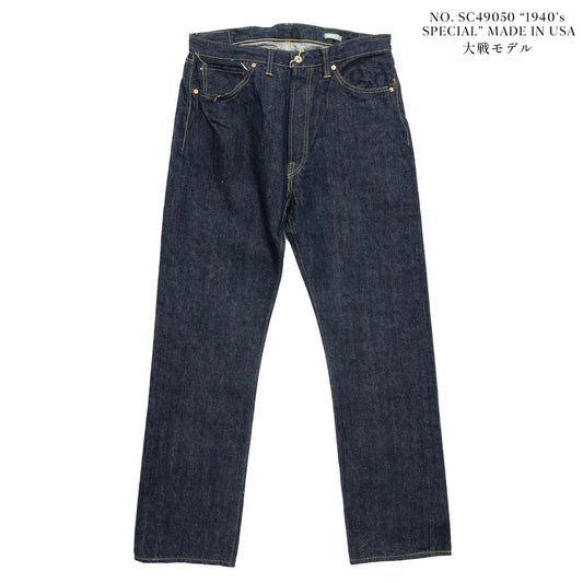 SUGAR CANE(シュガーケーン)の「Super Denim Collectibles」シリーズ第三弾の「1940’s SPECIAL (Made in USA / SC49050)」の正面からの商品写真