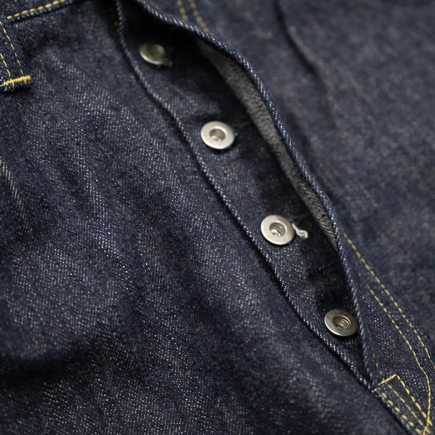 SUGAR CANE(シュガーケーン)の「Super Denim Collectibles」シリーズ第三弾の「1940’s SPECIAL (Made in USA / SC49050)」のフロントボタンフライ写真