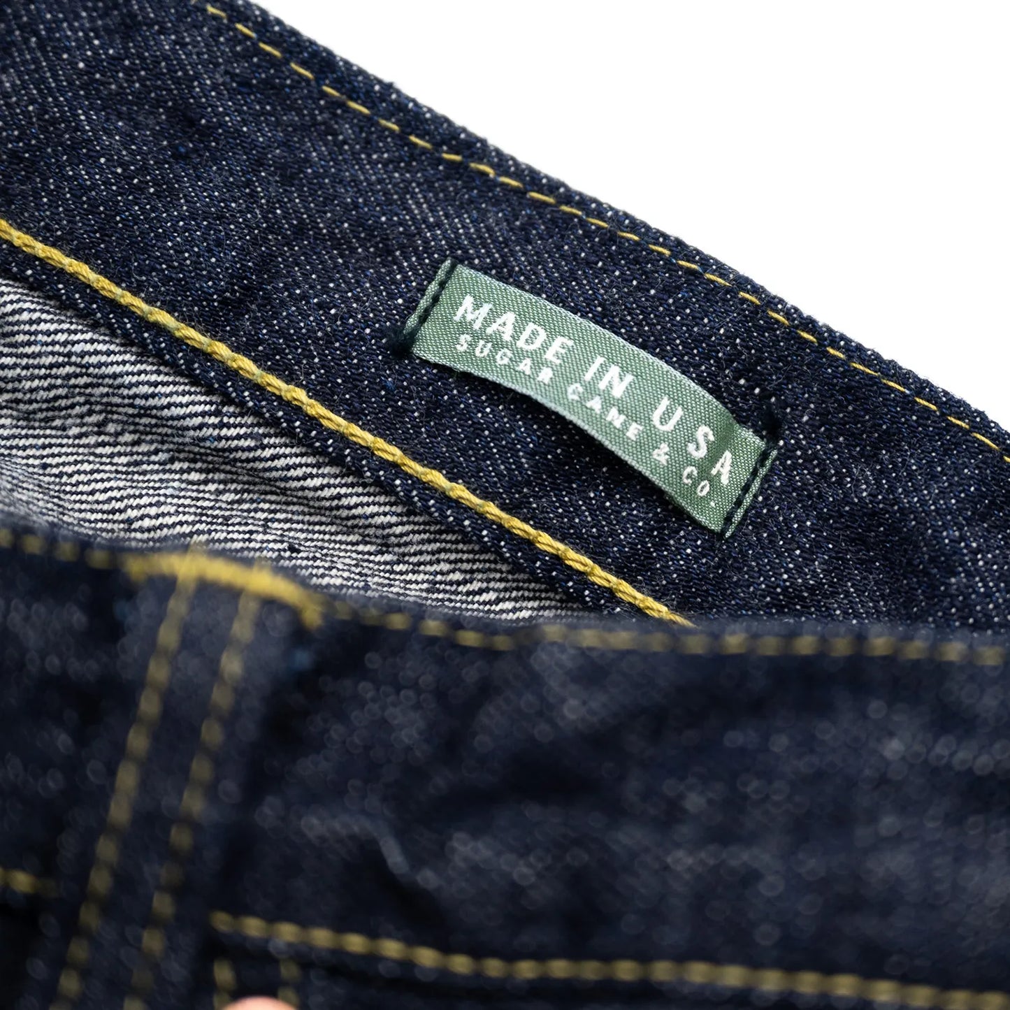 SUGAR CANE(シュガーケーン)の「Super Denim Collectibles」シリーズ第三弾の「1940’s SPECIAL (Made in USA / SC49050)」のMADE IN USAタグの写真