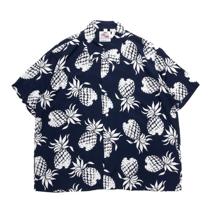 SUN SURF / DUKE KAHANAMOKU SPECIAL EDITION “DUKE'S PINEAPPLE” (SHORT SLEEVE) - NAVY