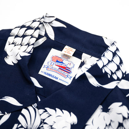 SUN SURF / DUKE KAHANAMOKU SPECIAL EDITION “DUKE'S PINEAPPLE” (SHORT SLEEVE) - NAVY