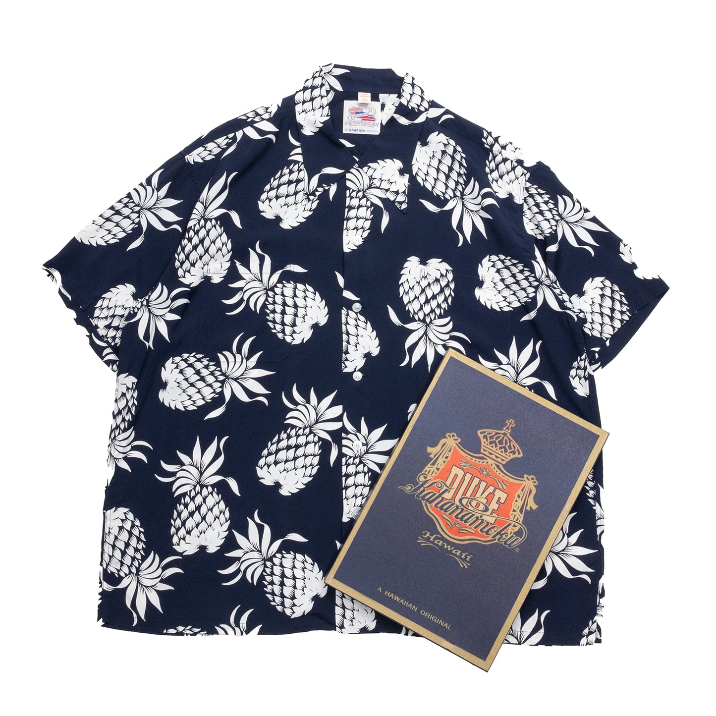 SUN SURF / DUKE KAHANAMOKU SPECIAL EDITION “DUKE'S PINEAPPLE” (SHORT SLEEVE) - NAVY