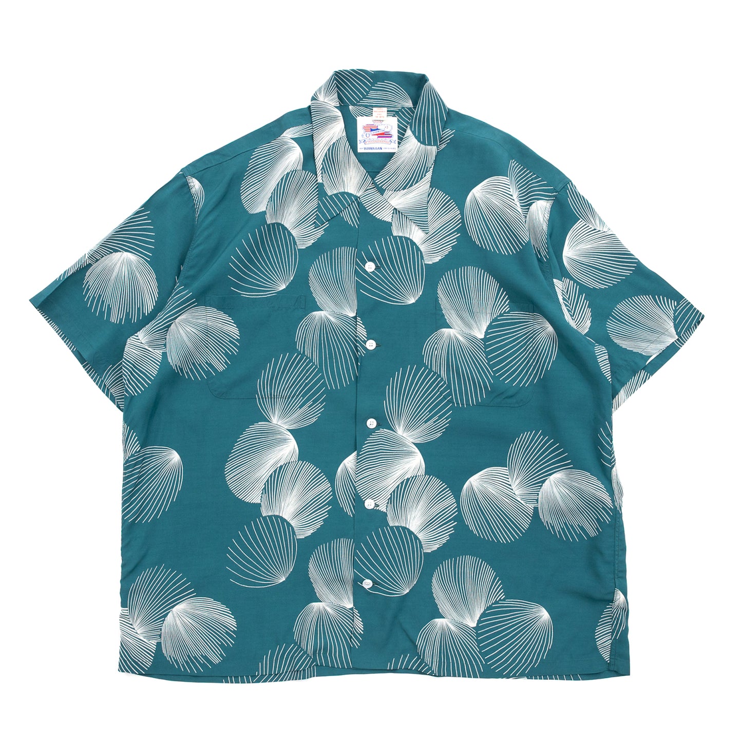 SUN SURF DUKE KAHANAMOKU SPECIAL EDITION DUKE'S SHELL SHORT SLEEVE - GREEN(DK39450)