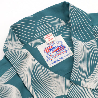 SUN SURF DUKE KAHANAMOKU SPECIAL EDITION DUKE'S SHELL SHORT SLEEVE - GREEN(DK39450)