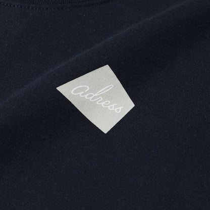 ADRESS CO CLASSIC LOGO SWEAT SHIRTS - NAVY