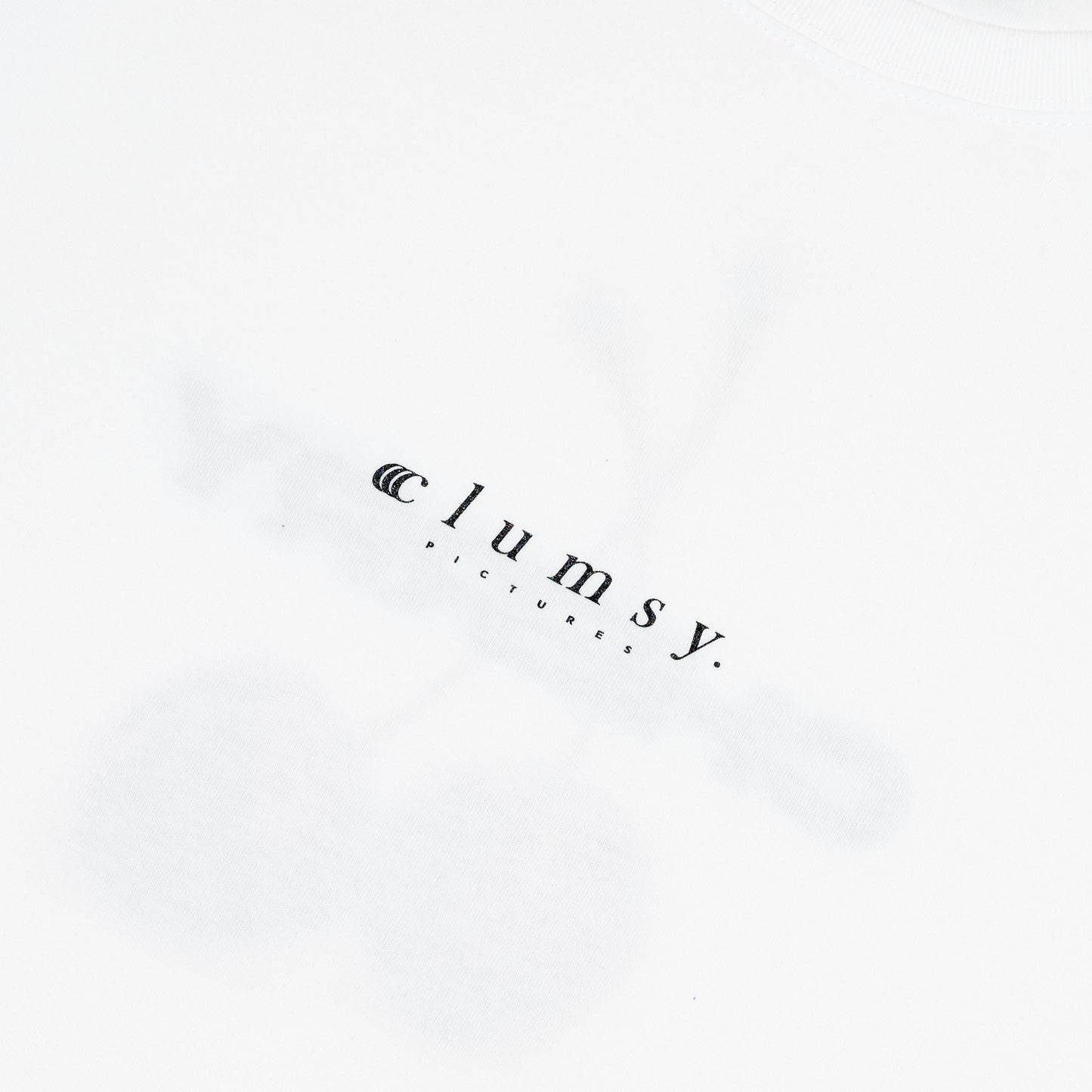 CLUMSY PICTURES CHERRY S/S WIDE TEE - WHITE