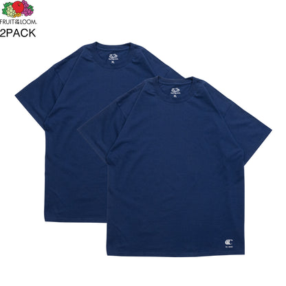 CLUMSY PICTURES  FRUIT OF THE ROOM 2 PACK S/S TEE - NAVY