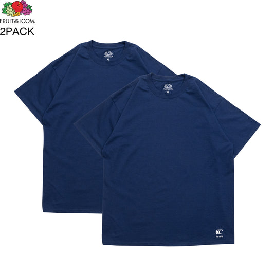 CLUMSY PICTURES FRUIT OF THE ROOM 2 PACK S/S TEE - NAVY