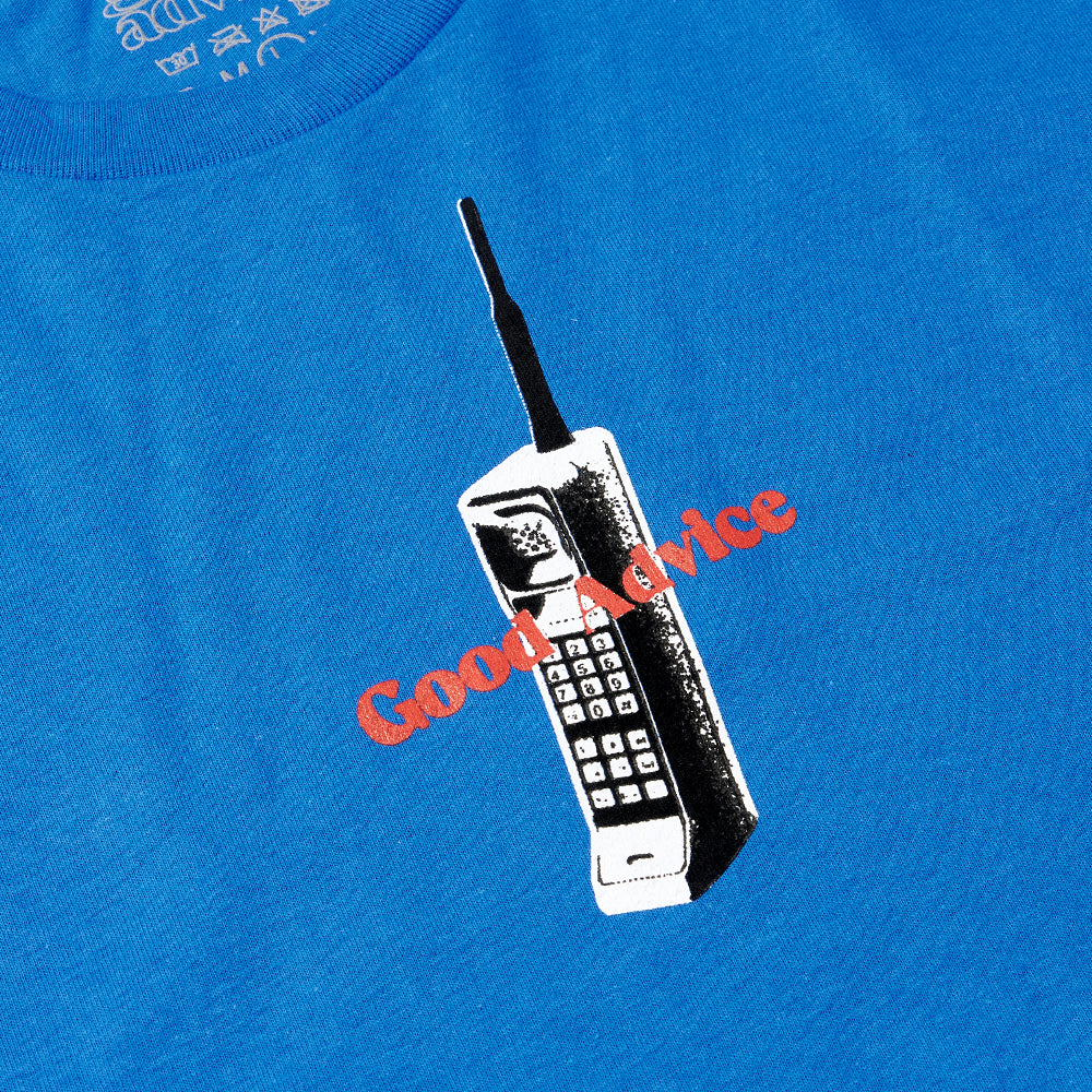 GOOD ADVICE CHAT LINE S/S TEE - ROYAL BLUE