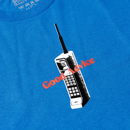 GOOD ADVICE CHAT LINE S/S TEE - ROYAL BLUE