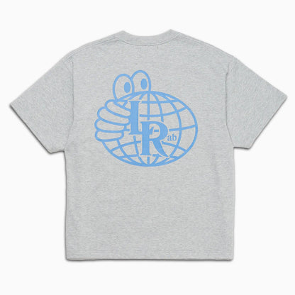 LAST RESORT / AB ATLAS MONOGRAM S/S TEE - WHITE/BLACK