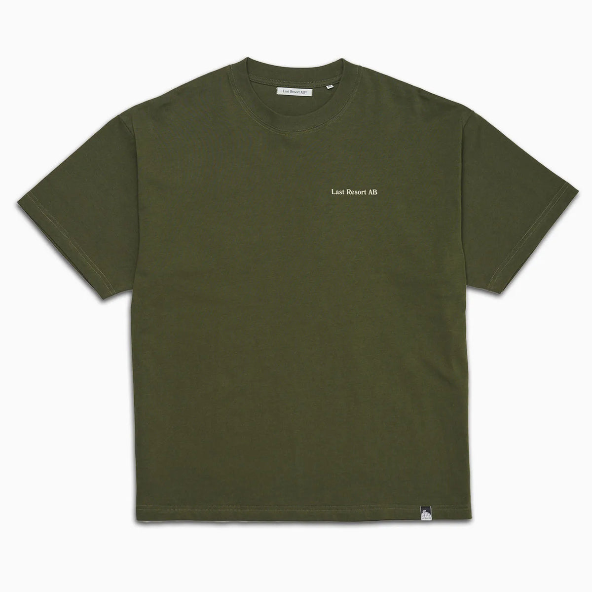 LAST RESORT / AB ATLAS MONOGRAM S/S TEE - WHITE/BLACK