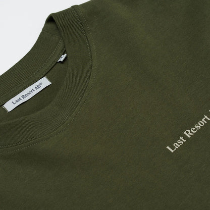 LAST RESORT / AB ATLAS MONOGRAM S/S TEE - WHITE/BLACK