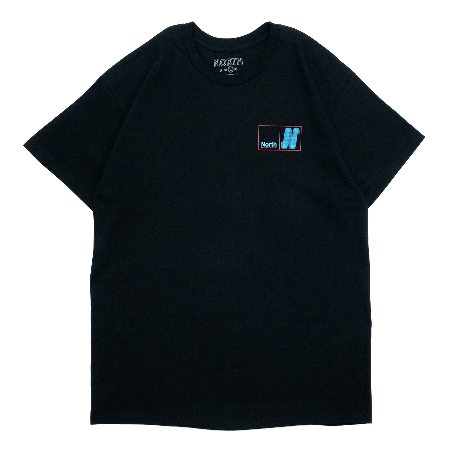 NORTH SKATE MAG N LOGO S/S TEE - BLACK