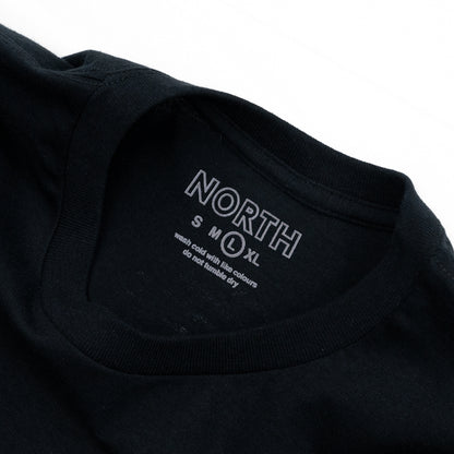 NORTH SKATE MAG N LOGO S/S TEE - BLACK