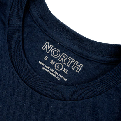 NORTH SKATE MAG N LOGO S/S TEE - NAVY