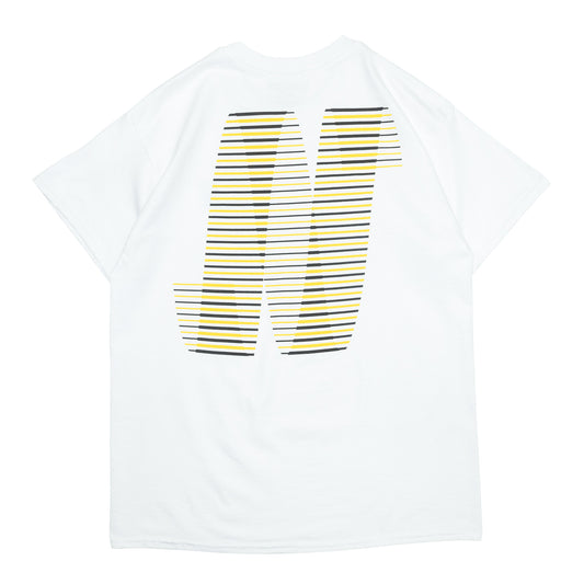 NORTH SKATE MAG N LOGO S/S TEE - WHITE/BLACK/YELLOW