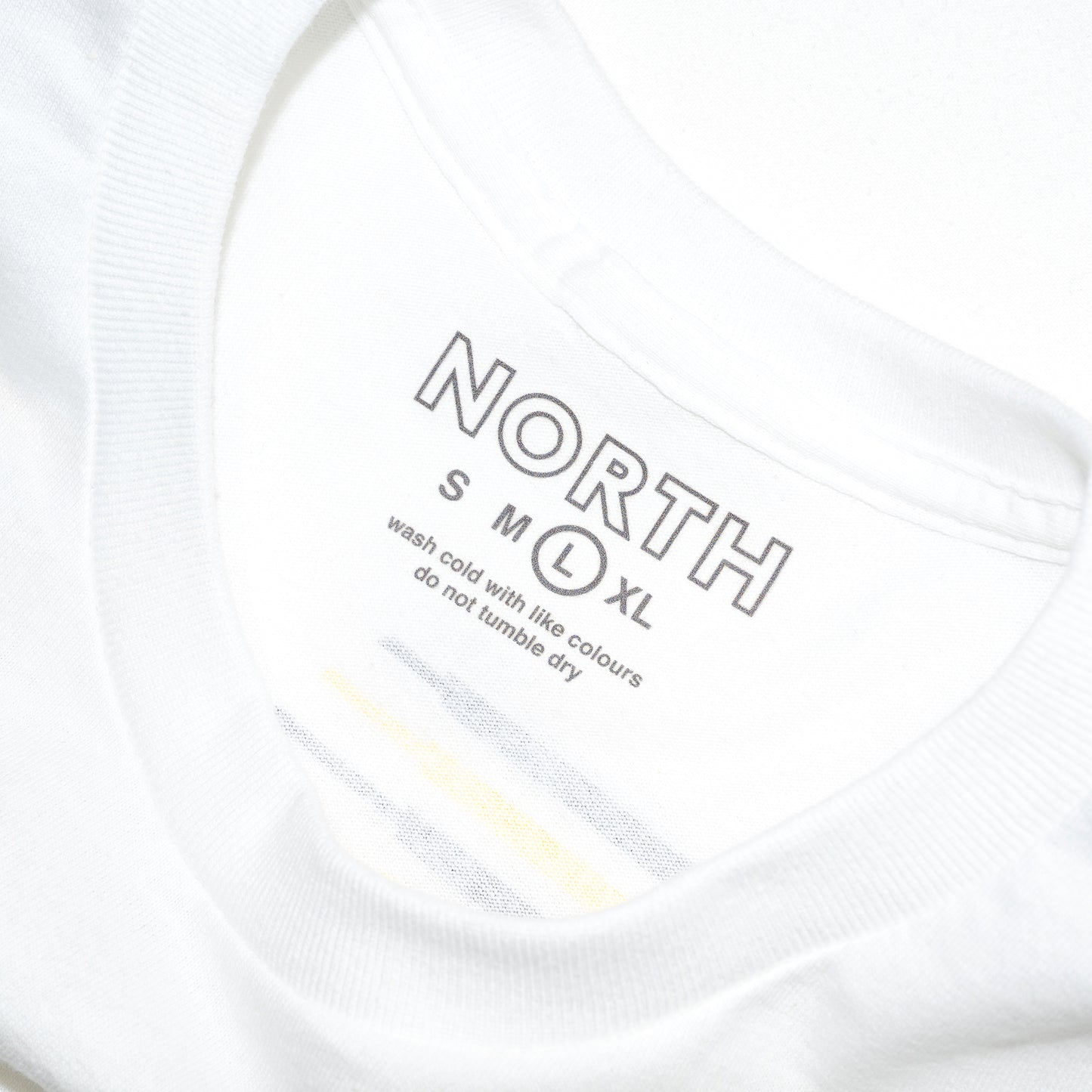 NORTH SKATE MAG N LOGO S/S TEE - WHITE/BLACK/YELLOW