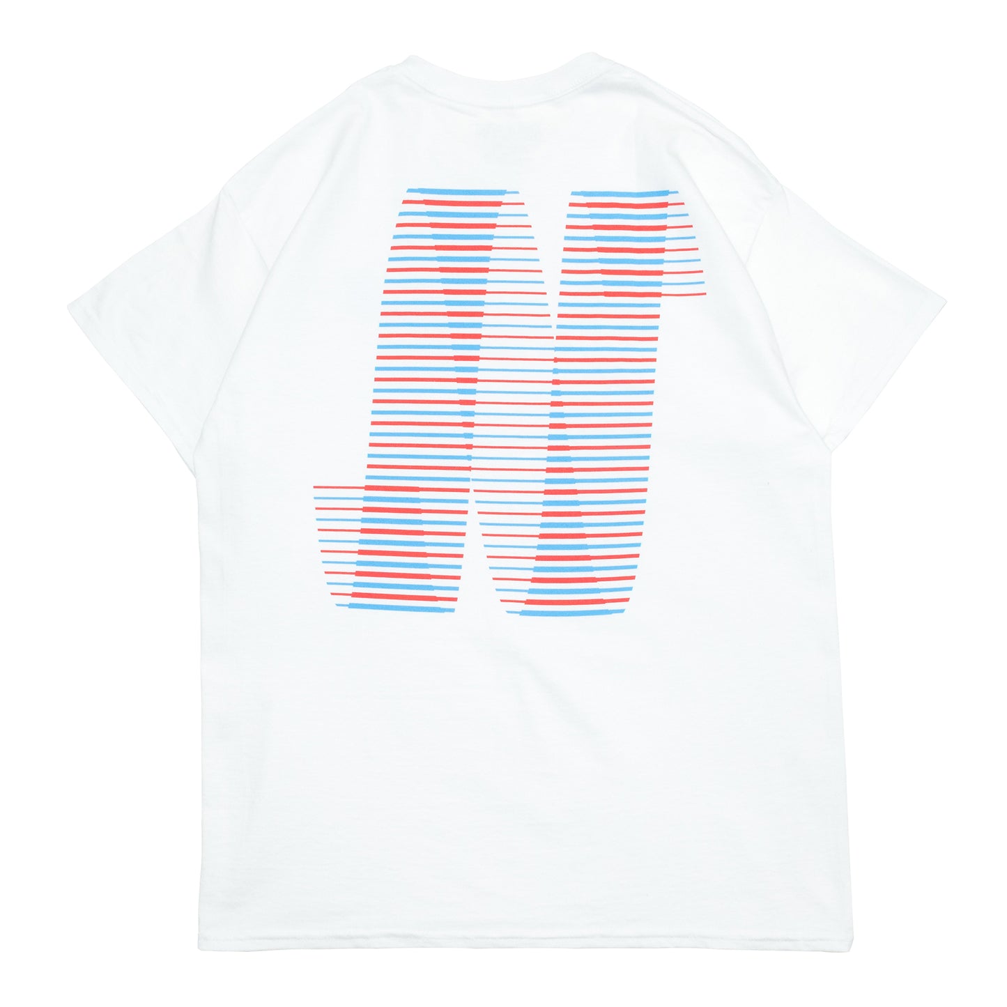 NORTH SKATE MAG N LOGO S/S TEE - WHITE/RED/BLUE